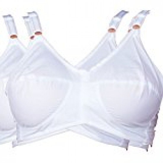 TEENAGER Women's Cotton Non Padded BRA (3 Pcs) Elastic Strap White And Different Colors