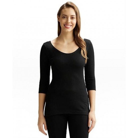 JOCKEY LADIES THERMAL INNER SET 3/4 SLEEVE (WHITE, CHARCOLE, BLACK AND SKIN COLOR)