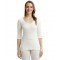 JOCKEY LADIES THERMAL INNER SET 3/4 SLEEVE (WHITE, CHARCOLE, BLACK AND SKIN COLOR)
