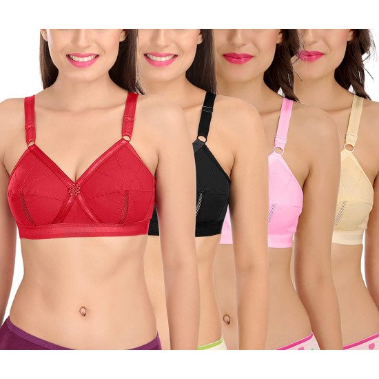 Sona Perfecto (2 Pcs) Full Coverage Non-Padded Plus Size Cotton Bra