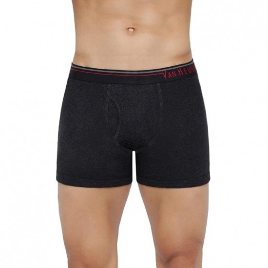Van Heusen Men Boxer Briefs - 100% Combed Cotton - Pack of 2 - Anti Bacterial, Colour Fresh, Moisture Wicking